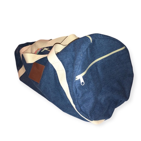 NWT- LuLaRoe Indigo denim large duffel bag - Picture 2 of 7